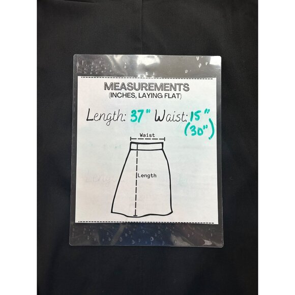 TALBOTS Womens Blk Stretch Maxi Pencil Skirt Quiet Office Power Minimalist Sz 8 - Picture 7 of 7
